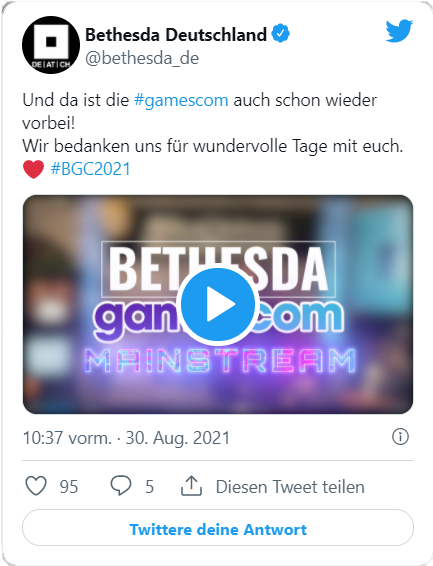 Bethesda Gamescom 2021