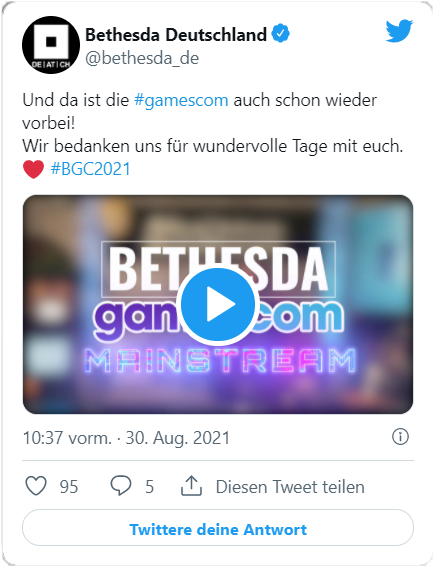 Bethesda na gamescom 2021